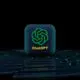 a computer keyboard with a green logo on it