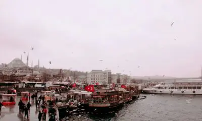 people walking on pier