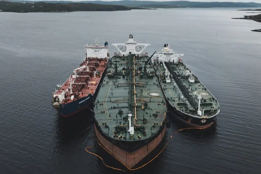 black and brown ships under cloudy sky