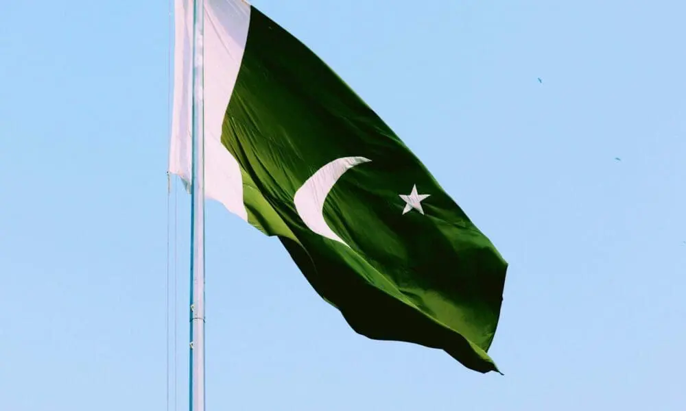 white and green flag
