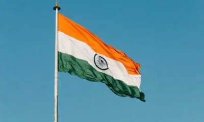 flag hanging on pole