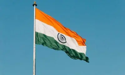 flag hanging on pole