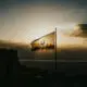 silhouette photography of national flag